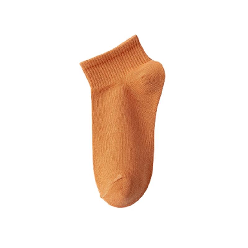 Damen Kurze Socken, Polyester-Baumwolle Flachmündige Bootssocken, Niedlich und Trendy, Dünn für Frühling und Sommer, Mittelwadenhoch für Sommer, Frühling und Herbst