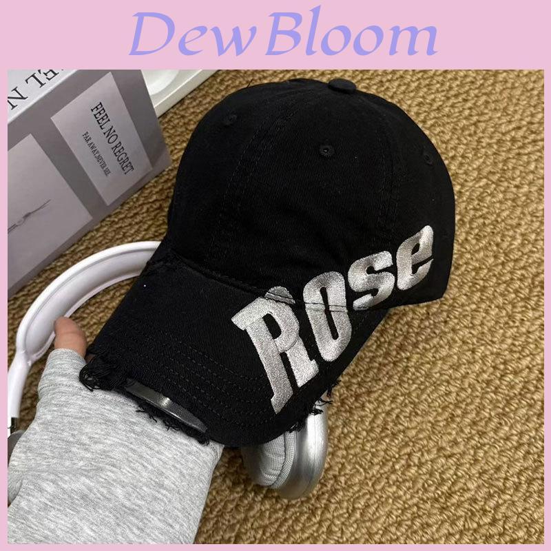 Streetwear Baseball Cap With Embroidered Letters And Wide Brim For Summer Sun Protection
