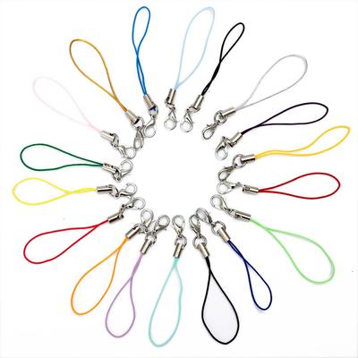 20 stuks Handpols Lanyard Voor Mobiele Telefoon Lanyard Lariat Koorden Kreeftensluiting Touw Sleutelhangers Haken Diy Mobiele Telefoon Bandje Koord