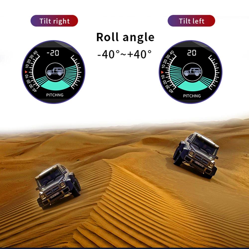 1x Off Road Car Digital Inclinometer Guage Tilt Indicator Angle Level Slope Meter Intelligent Inclinometer 4X4 Car Accessories China Mainland