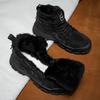 Winter Comfortable and Fashionable Trend Warm and Plush Casual Versatile Sports Anti Slip Men's Short Boots