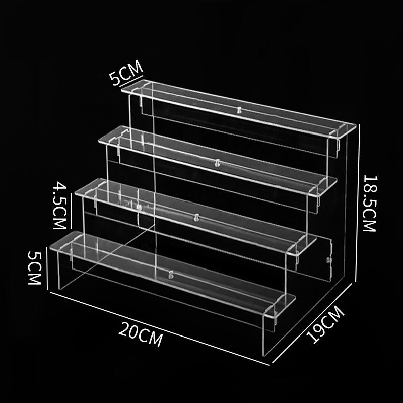 1-5 Tier Clear Acrylic Display Stand for Funko Figures Perfume Organizer Collections Doll Cosmetic Storage Holder Cupcake Stand