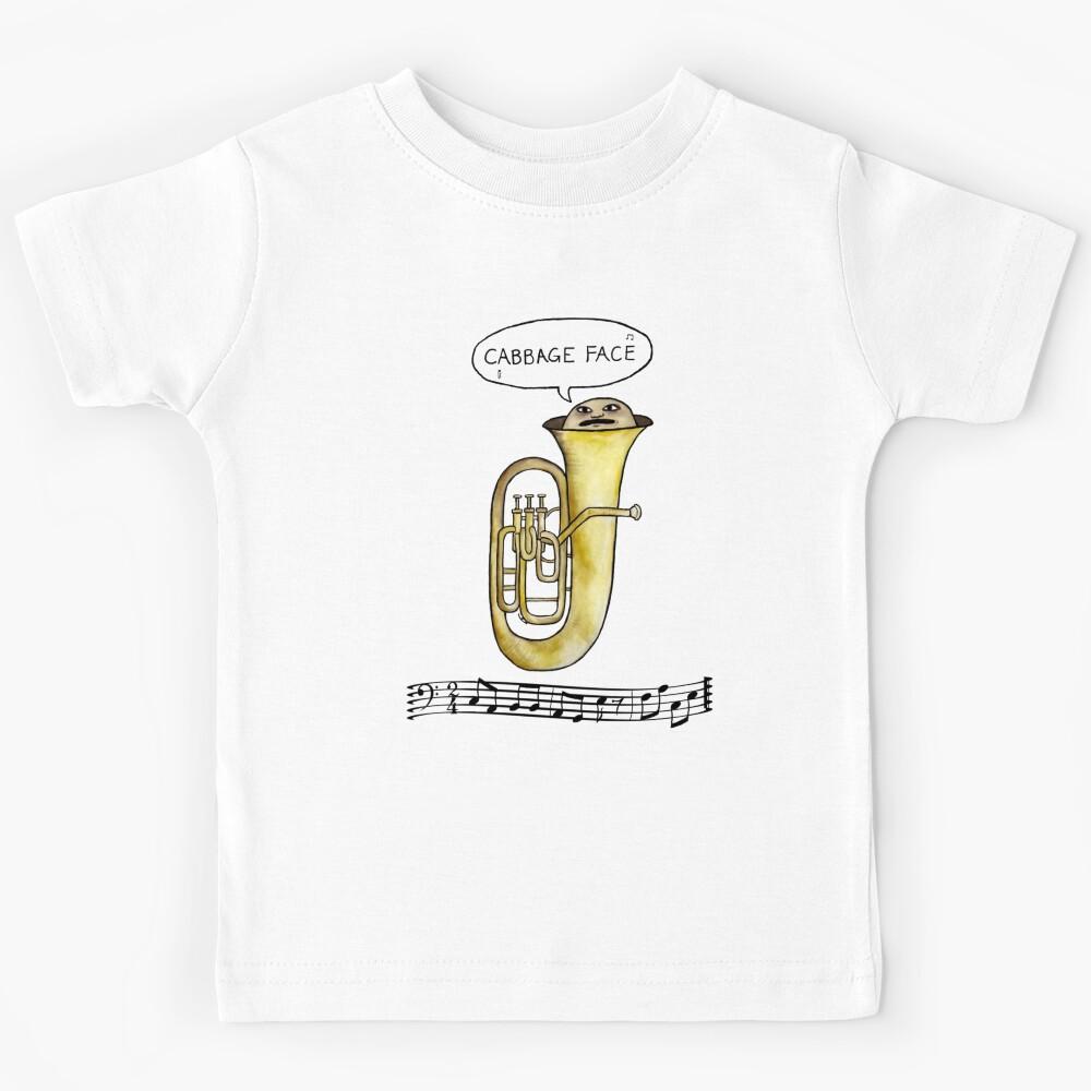 Cabbage Face Man Euphonium Kids T-Shirt 130
