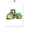 Tool Cart Tin Painting Wall Decor Kids Room Art