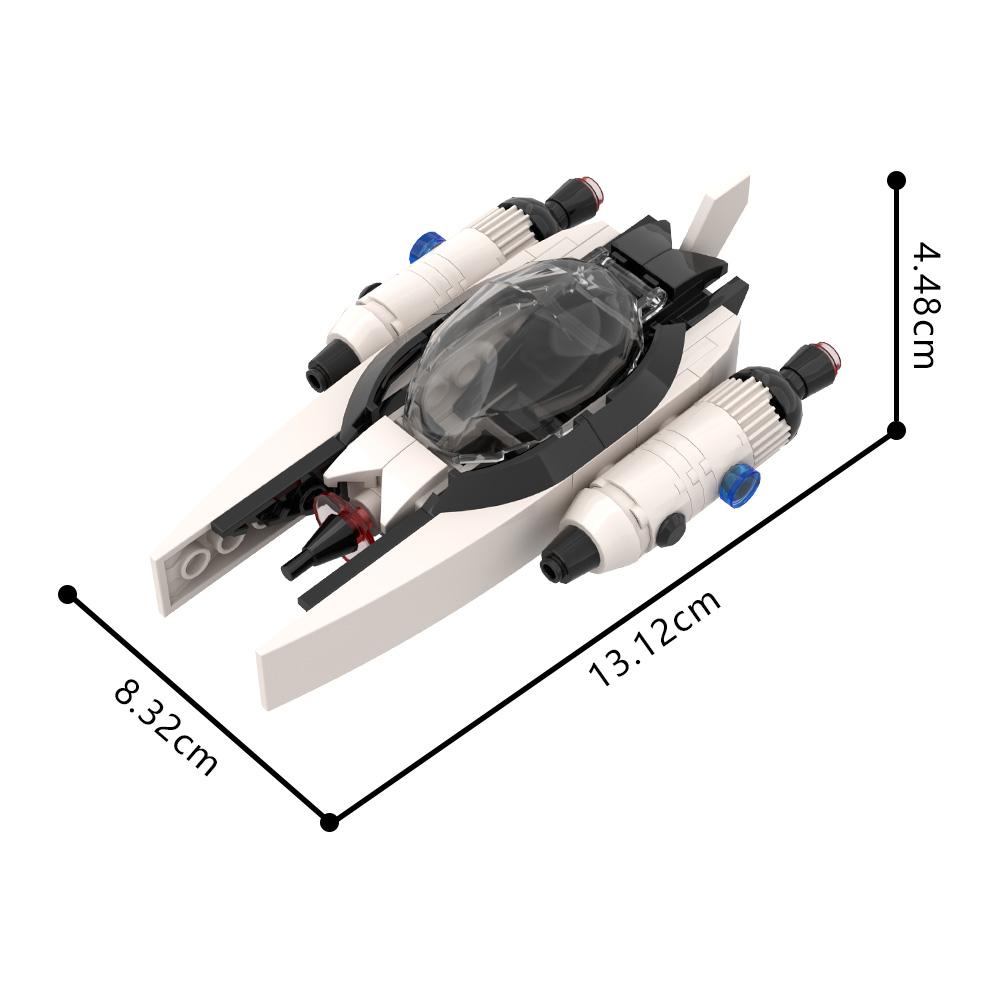 

Non-Toxic Gobricks Moc Moc-203826 Personal Space Transport Bricks Model Space Movie Spaceship Building Blocks Educational Toy Gift