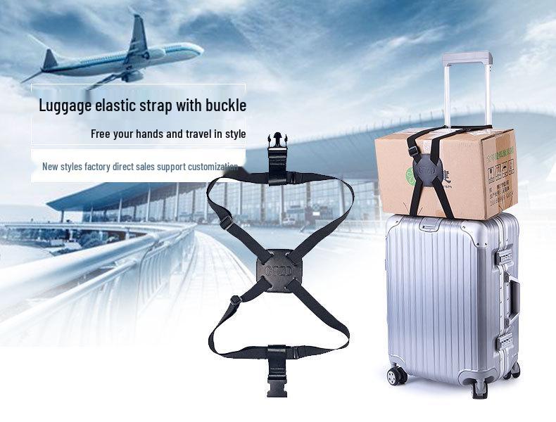Elastic Luggage Packing and Binding Straps for Suitcases and Backpacks