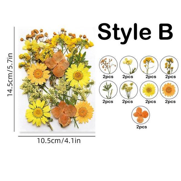 16-19PCS/Pack Dried Flowers Plants for Resin Molds Fillings Epoxy Resin Craft DIY Nail Art Decoration Pressed Flowers