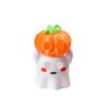 Halloween Ghost Figurine Holding Pumpkin Decoration Small Resin Ornament for Seasonal Home and Office Display