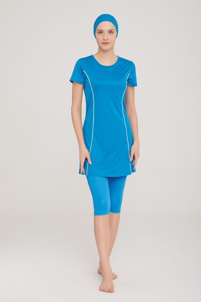 Muslimischer, bescheidener, islamischer Burkini-Badeanzug für den Strand, Bademode, Hijab, Strandmode, Badeanzug 