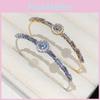 Zircon Crystal Bracelet With Gold Or Silver Finish For Fashion Women