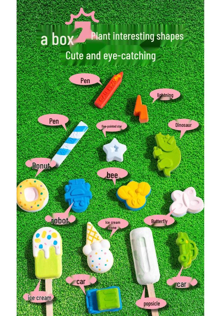 Keda Duck Kids' DIY Chalk and Crayons Set - Educational Creative Toy & Gift for Girls