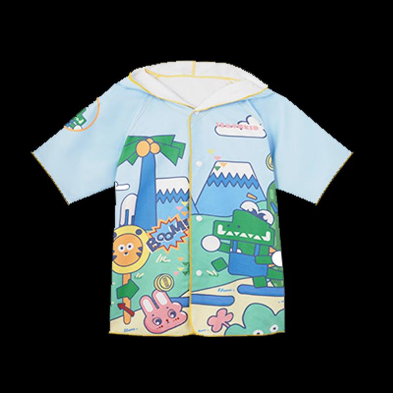

Детский пончо-халат с капюшоном Lemonkid, быстросохнущий