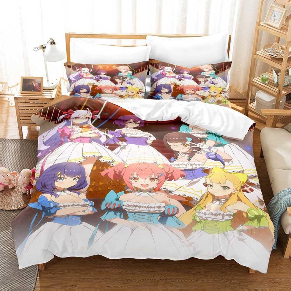 3D Print Anime Kawaii Girl World Dai Star Bedding Set Single Twin Full Queen King Size Bed Set Adult Kid Bedroom Duvetcover Sets