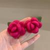 Cloth Silk Floss Floral Ear Studs Personality Petals Earring Jewelry Flower Stud Earrings  Women