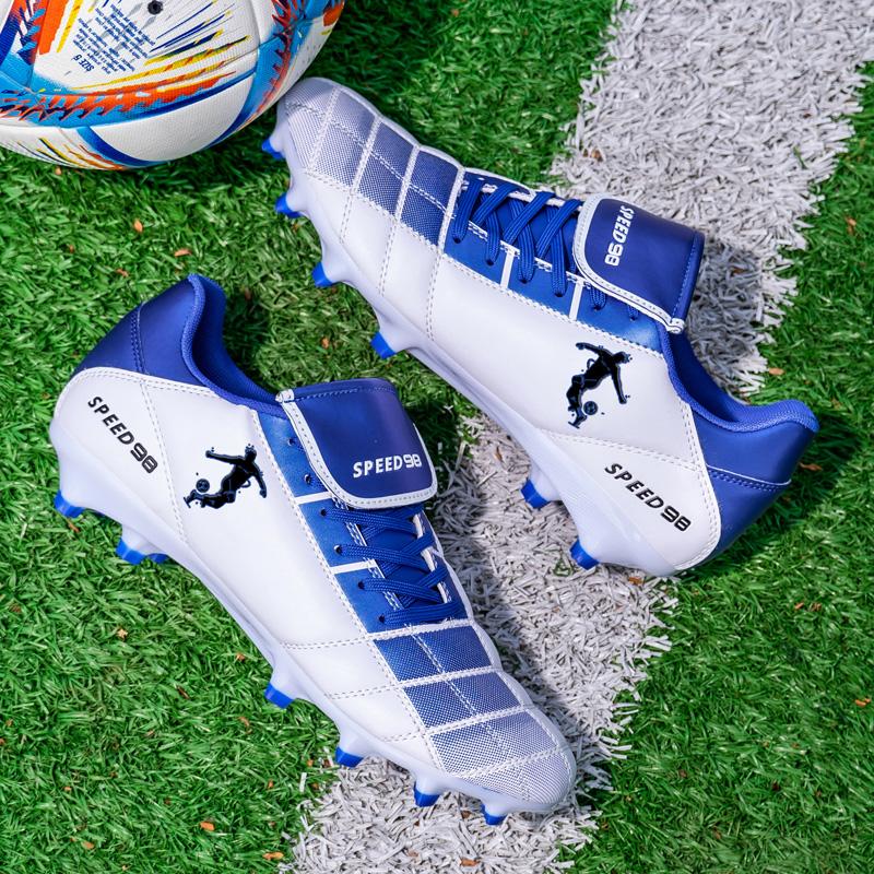 Men Indoor Football Field Boots AG Fast Football Shoes Society Cleats Soccer Shoes Ultralight Training Sneaker