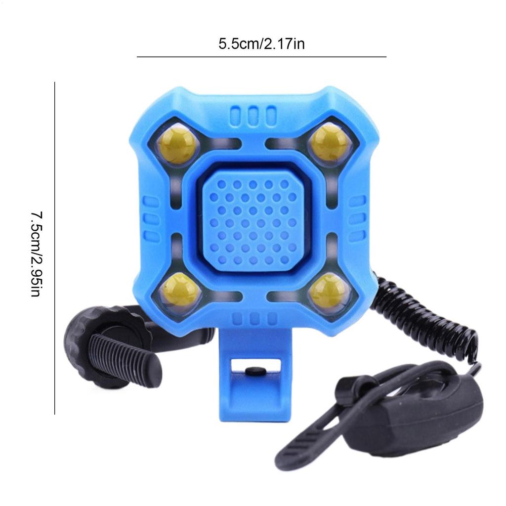 Bike Horn For Adults Scooter Bell With Light 2-in-1 Waterproof Bike 140dB Horn With High Bright Light For Scooter Night Cycling