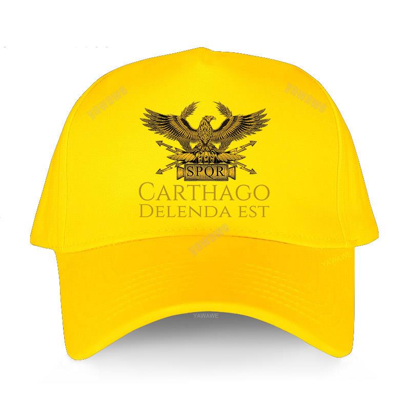 Black Casual Boys Printed Baseball Cap Hip Hop CARTHAGO DELENDA EST Man Women Summer Hat Outdoor Snapback Caps Sport Bonnet