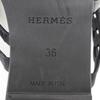 Hermes Chaine d’Ancre Sandalen schwarz Gummi Damen Gebraucht