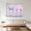 1pc Sanrio Kuromi Cinnamoroll Wall Tapestry Cartoon Wall Hanging for Kawaii Room  Nursery Decoration