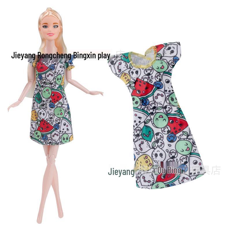 

30см Лялька Барбі Принцеса Наряд для перевдягання Модний наряд Іграшка для ігор Dress Only (No Doll)