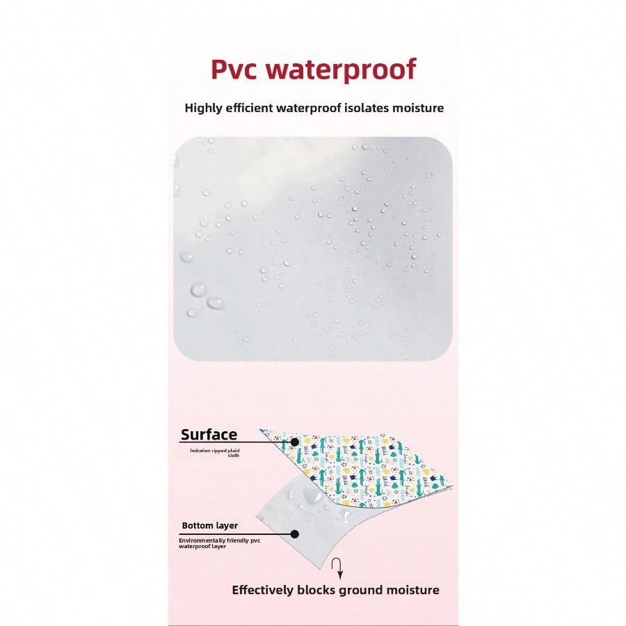 New outdoor moisture-proof mat Spring outing waterproof floor mat Small and portable foldable mini picnic mat in the palm