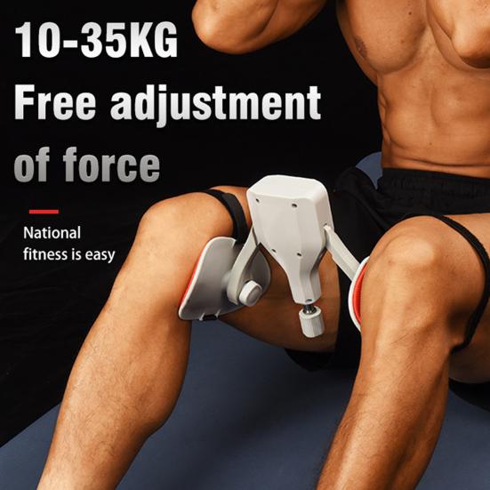 Thigh Master Hip Trainer with Counter Strap 35KG Resistance Adjustable Pelvic Floor Muscle Trainer Men Women Inner Thigh Leg Hip Exerciser Toner