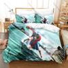Microfiber Kara no Kyoukai Urban Supernatural Thriller Dark Town Magic Mystery Themed 3PCS Bedding 1 Duvet Cover + 2 Pillowcases