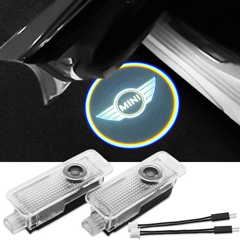 2 stuks Auto LED Laser Projector Welkom Lamp Accessoires Voor Mini Cooper JCW Works F54 F55 F56 F57 F60 R50 R52 R53 R55 R56 R57 R58 btrme66