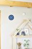 Lemnos Chalk Analog Wall Clock, Navy Blue, NY18-08, NV, Diameter 24.8cm X Depth 4.4cm