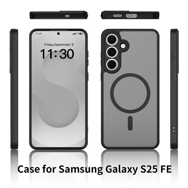 Für Samsung Galaxy S25 FE Hülle Mattes PC+TPU Anti-Fingerabdrücke Glatte Haptik Durchscheinende Abdeckung für Galaxy S25