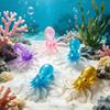 1Pcs New Octopus Squishy Kneading Music Adult Stress Relief Squeeze Sensory Toys Decompression Simulation Jellyfish Party Gift