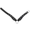 O-ring PU Leather Choker, Shirt Collar Style Punk Statement Clavicle Neck Chain