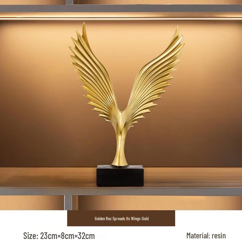 JINGRUIXIANG Золотой Рок Раскидывающий Крылья Орнамент