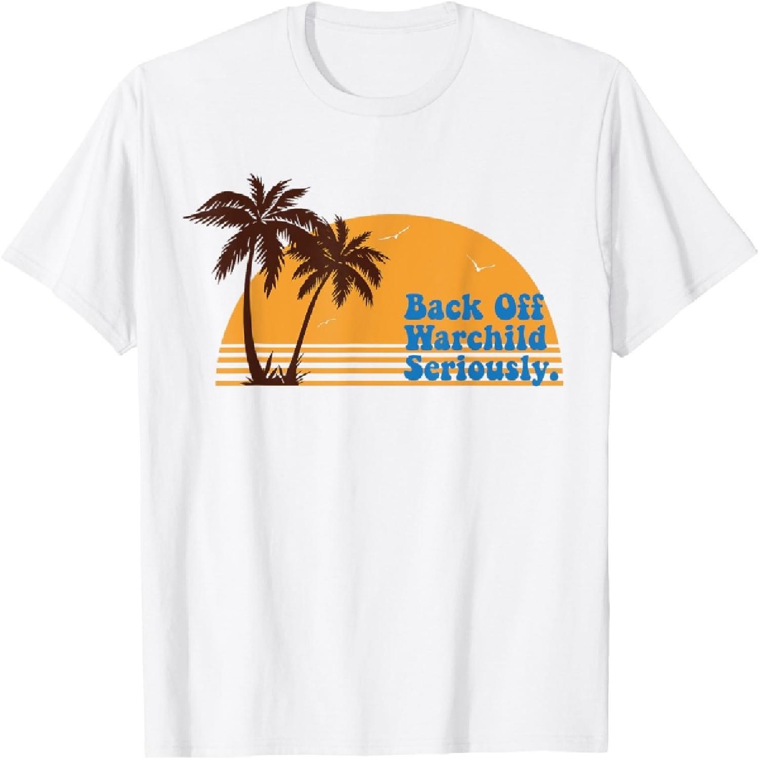 California Sunset Back Off Warchild Seriously T-Shirt XXXXXL белый