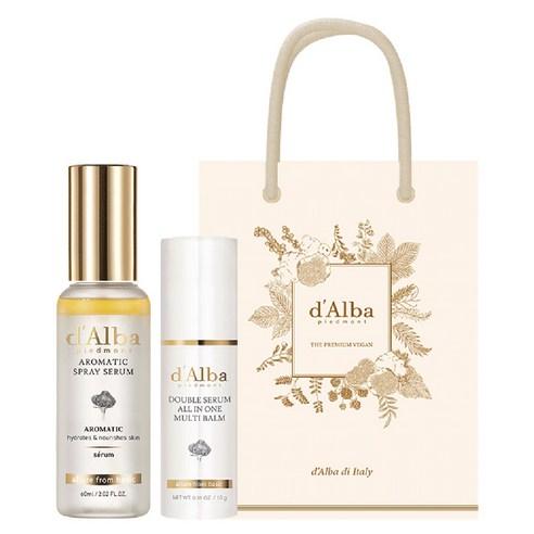 d’Alba White Truffle First Aromatic Spray Serum 60ml + Double Serum All‑in‑One Multi‑Balm 10g Bundle
