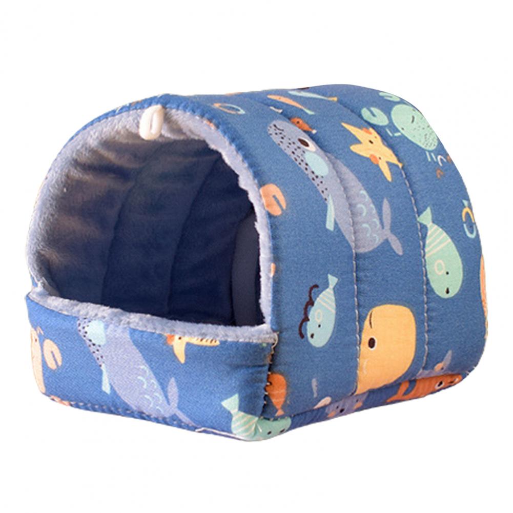 Hamster House Guinea Pig Nest Small Animal Sleeping Bed Winter Warm Cotton Mat Soft Rodent Guinea Pig Rat Squirrel Bed Cages