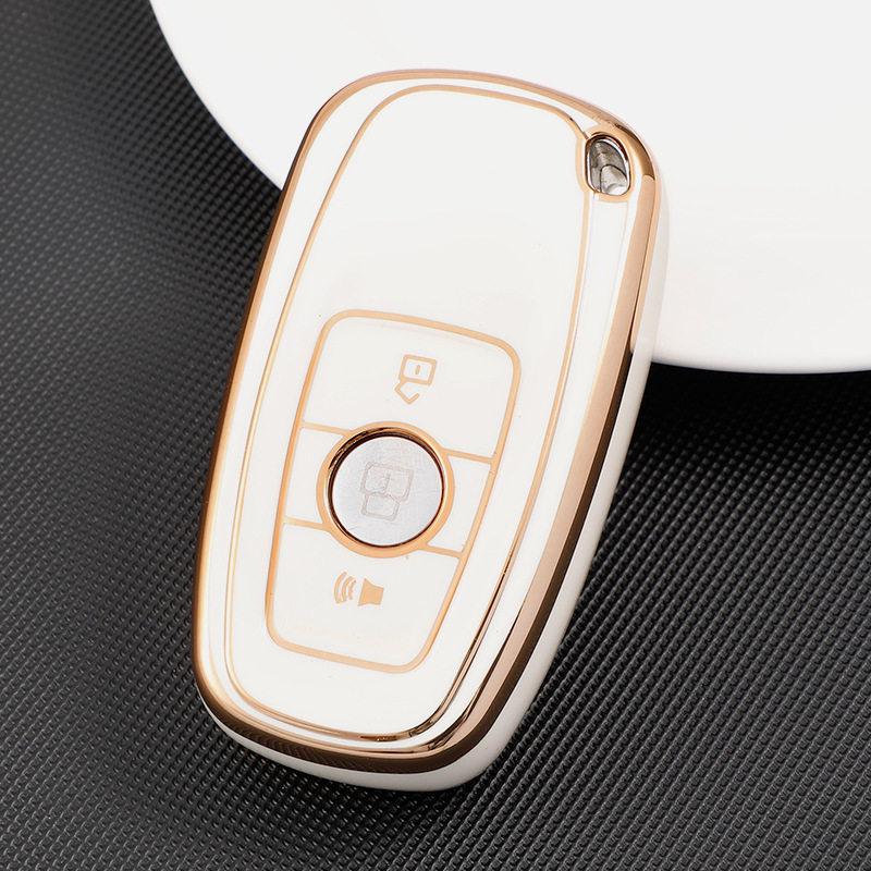 Gold Edge Key Case for Great Wall Haval H6 Coupe, C50, M6, and H2