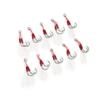 Tsurigoo! Assist Hooks, Double Feather, 10-Piece Set, Split Ring Lure Hooks (M)