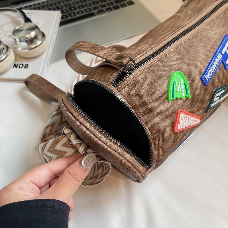 Shoulder Bag Women's Crossbody Bag Shopping Mobile Phone Bag Cylinder Bag