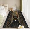 Haunted Nursery Rug - Baby-Safe Flannel for Monster Under Bed, Glow Eyes Anti-Slip Mat | Spooky Kids Room Essential