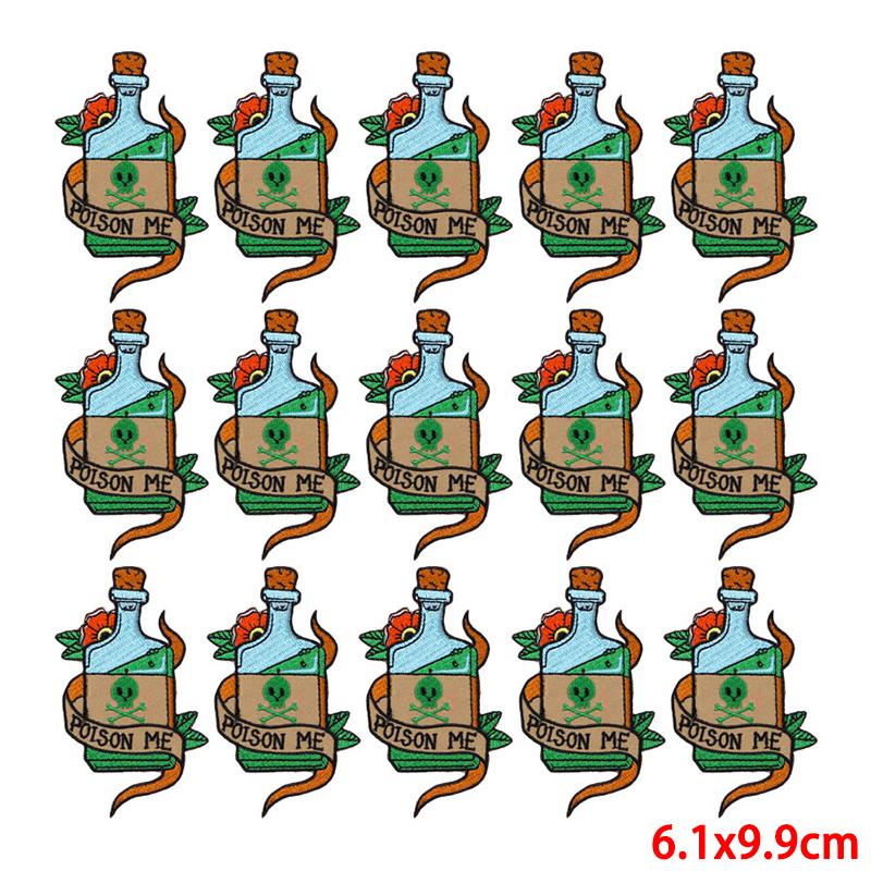 10 teile/los Großhandel Stickerei Patch Eisen Auf Patches Für Kleidung Patches Auf Kleidung Jacken Dekor Applikation Nähen Liefert