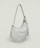Zoeet Pebble Shoulder Fabric Bag (Snow)