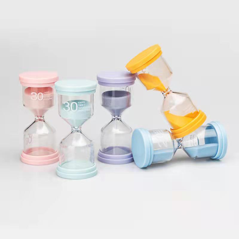 Macaron Cute Hourglass Timer: Creative, Durable Children s Toy & Ornament 3 min синий