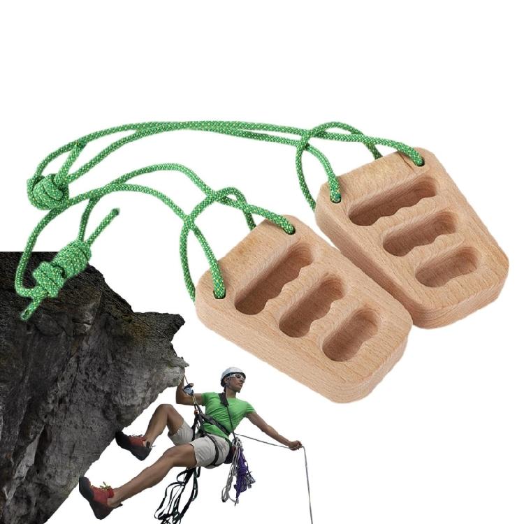 Wood Rock Climbing Fingerboard Multifunction Finger Strengthener Training Board for Home Gym or Outdoor Use