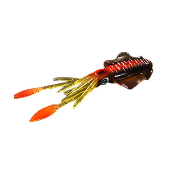 

Мягкая приманка в виде кальмара, 15 см/20 г, светящаяся в темноте, красочная, с 3D глазами, искусственная приманка для осьминога, аксессуары для морской рыбалки, троллинга в соленой воде B