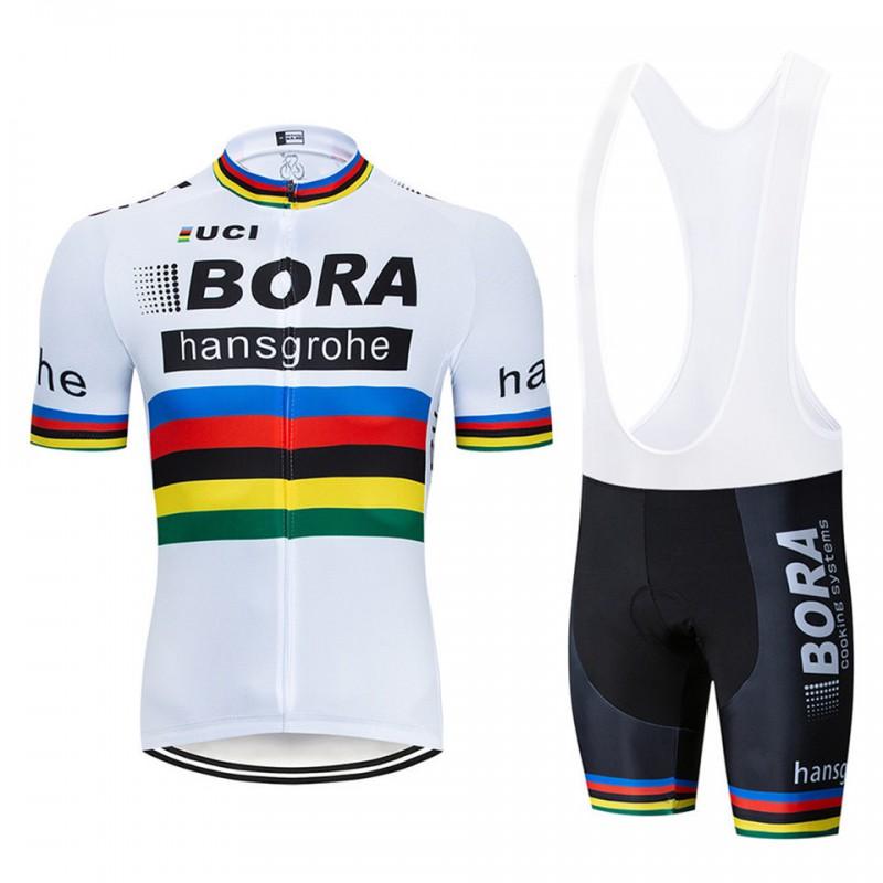 Mens Cycling Jersey Bib Shorts Set Breathable Mesh Bike Outfit Road