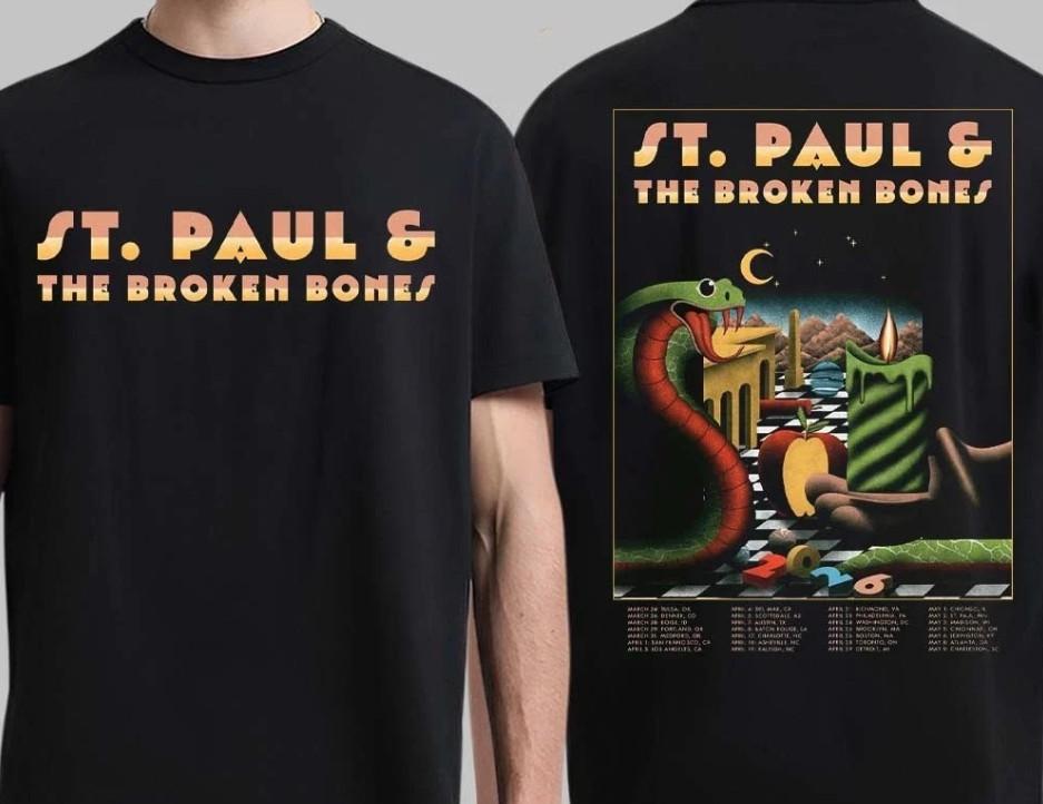 St. Paul And The Broken Bones 2026 North America Tour T-shirt