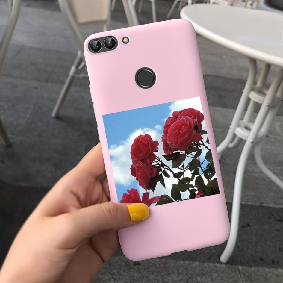 For Huawei P Smart Case For Huawei P Smart 2018 Daisy Flower Phone Case FIG-LX1 Soft Tpu Silicone Back Cover On PSmart 5.65" Bag