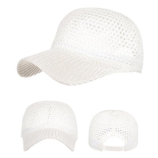 Summer Mesh Baseball Cap for Men Women Curved Brim
