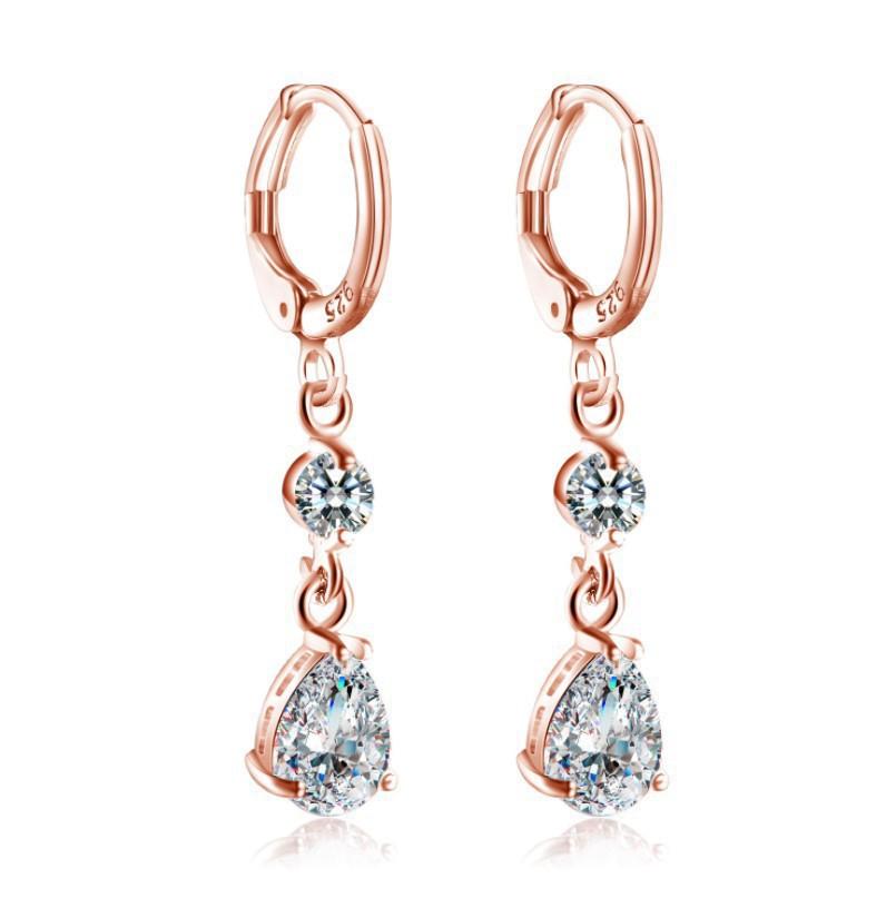 925 Silver Star Stud Earrings AAA Zircon High Quality For Women Earring Wedding Fashion Jewelry Accessories Party Gift